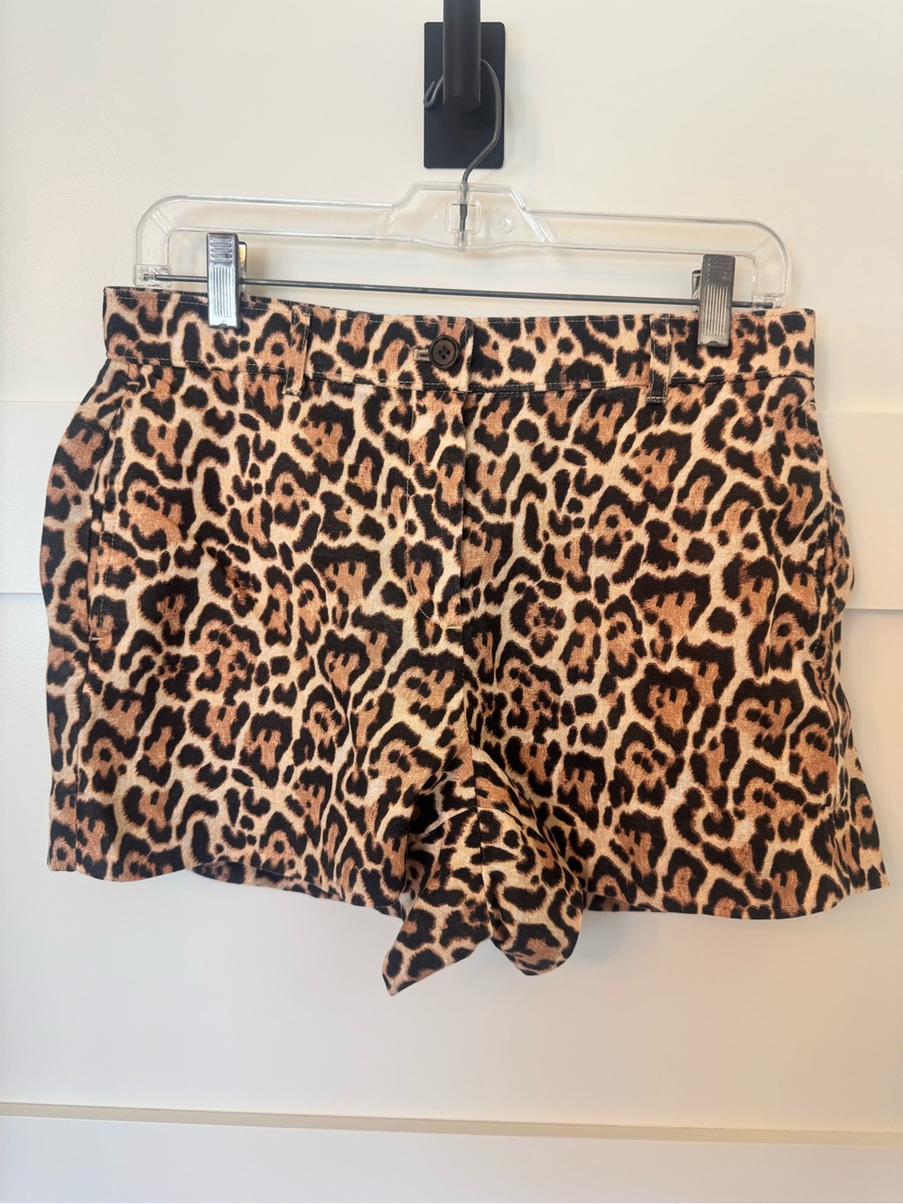 J. Crew Leopard Print Shorts in Brown and Black